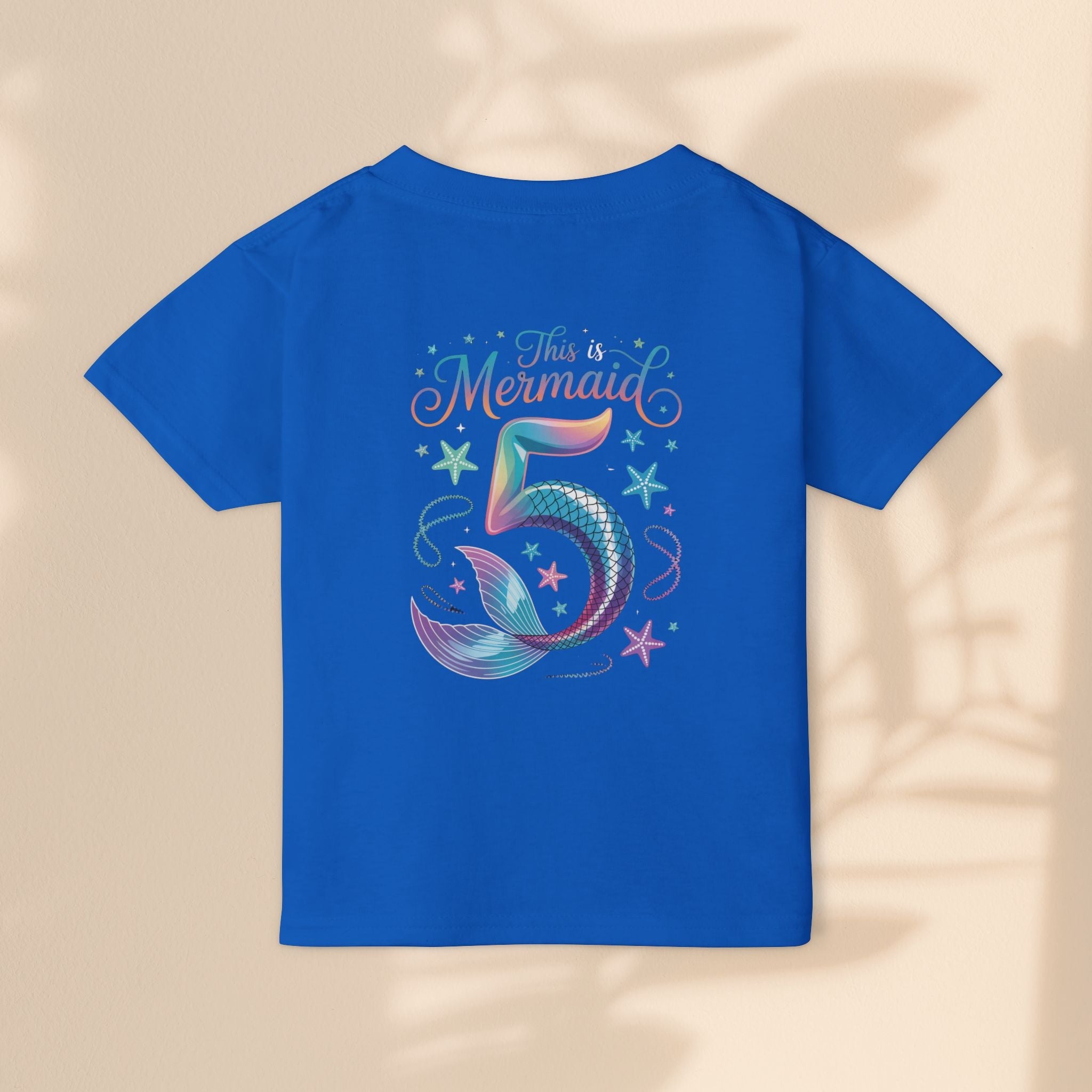 5 year old Mermaid Birthday Toddler T-shirt, Magical Mermaid Tee