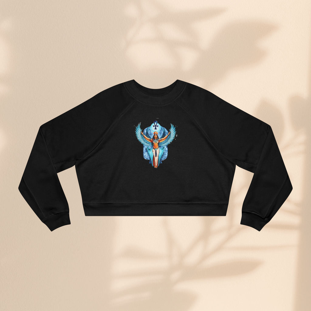 Goddess Isis Women's Cropped Fleece Pullover - Cozy & Stylish Casual Wear