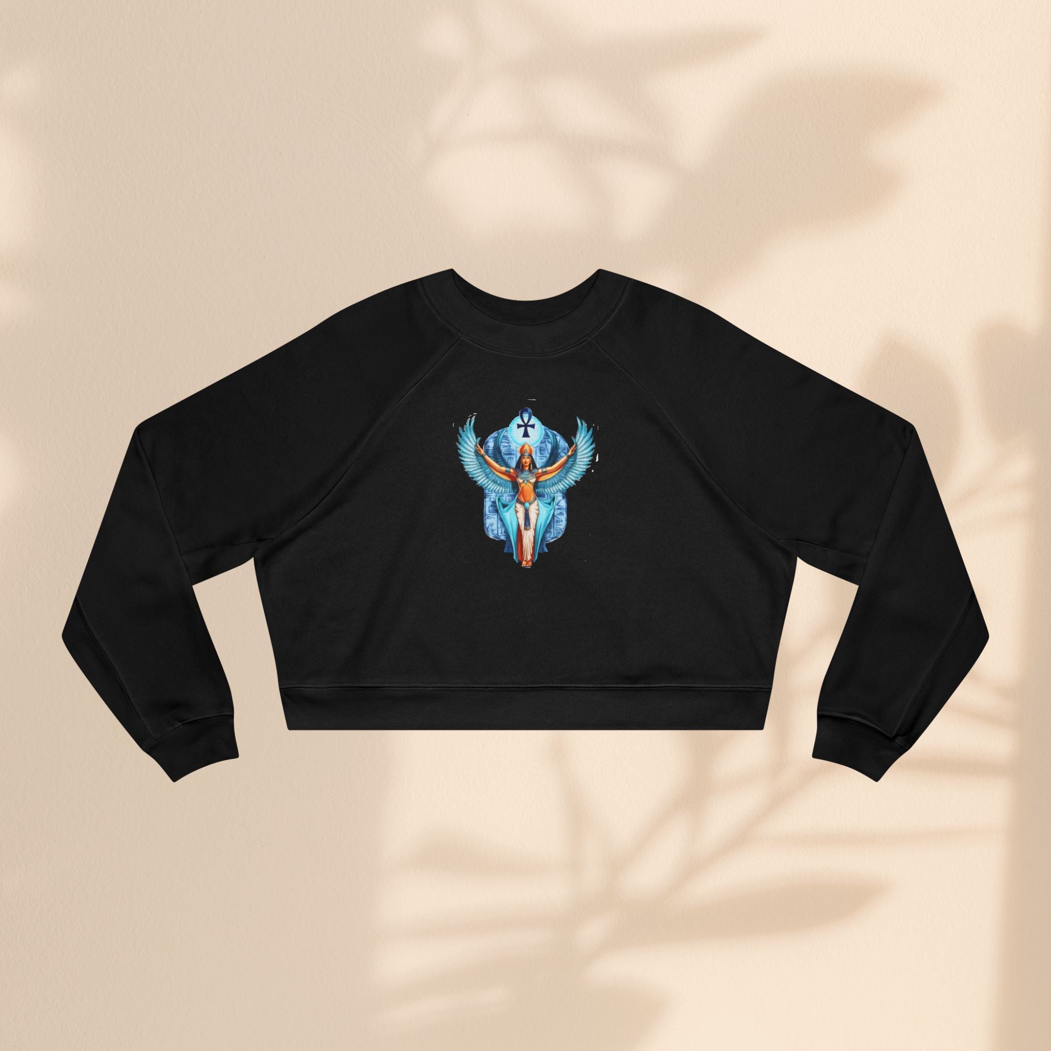 Goddess Isis Women's Cropped Fleece Pullover - Cozy & Stylish Casual Wear