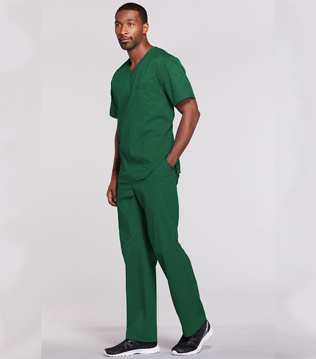 Poplin Unisex Scrub Set - 6 Pockets, Half Sleeves (3-Pocket Top & 3-Pocket Pant)