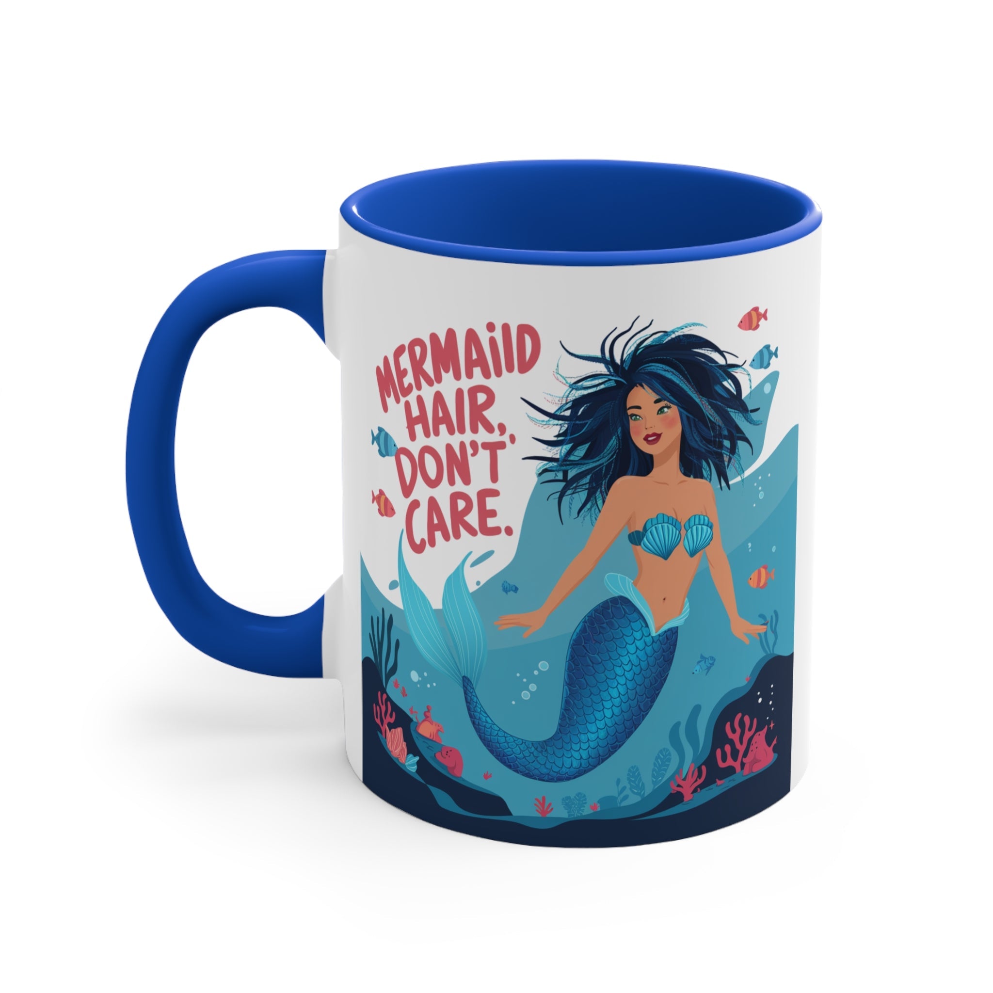 Mermaid Hair 11oz Accent Mug – Ocean Lover Gift