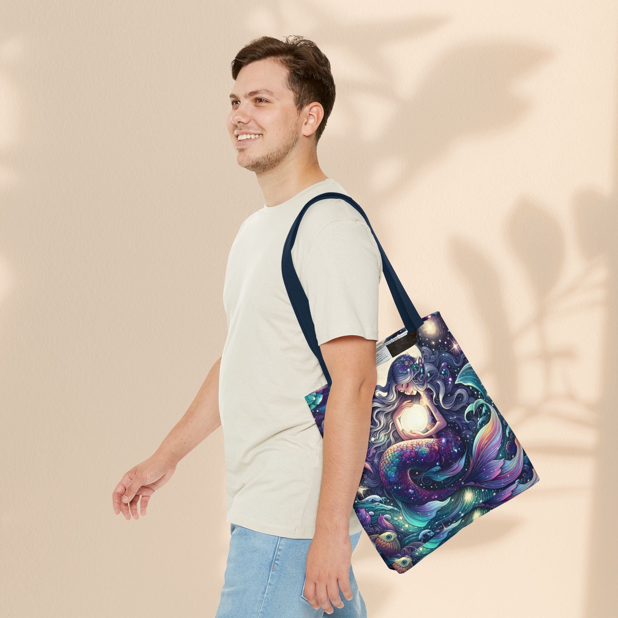 Celestial Mermaid Secret Tote Bag – Stylish Reusable Beach Trip Bag