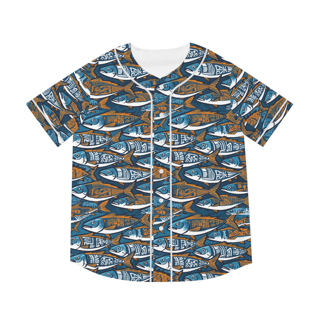 Men's Baseball Jersey - Fishing Line