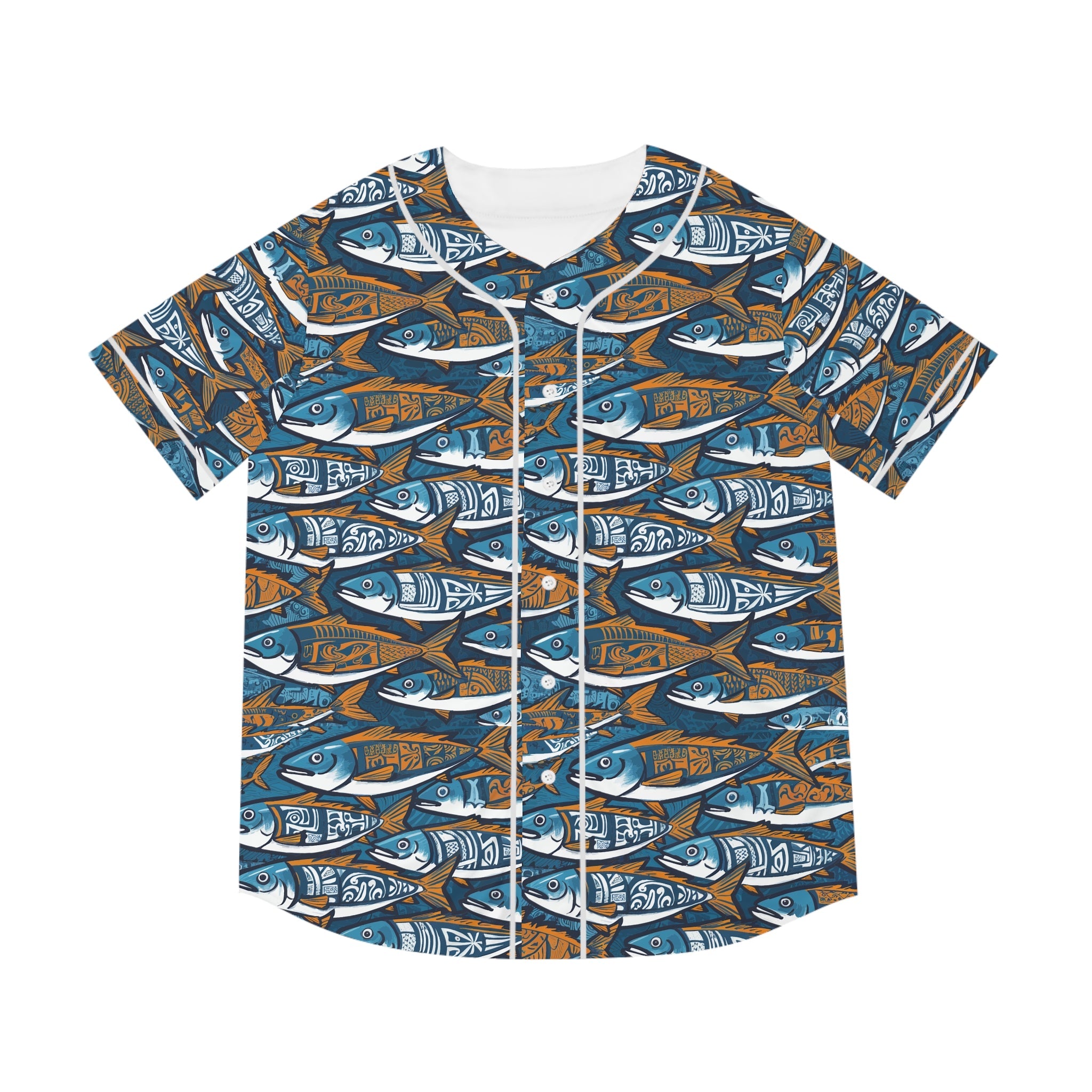 Men's Baseball Jersey - Fishing Line