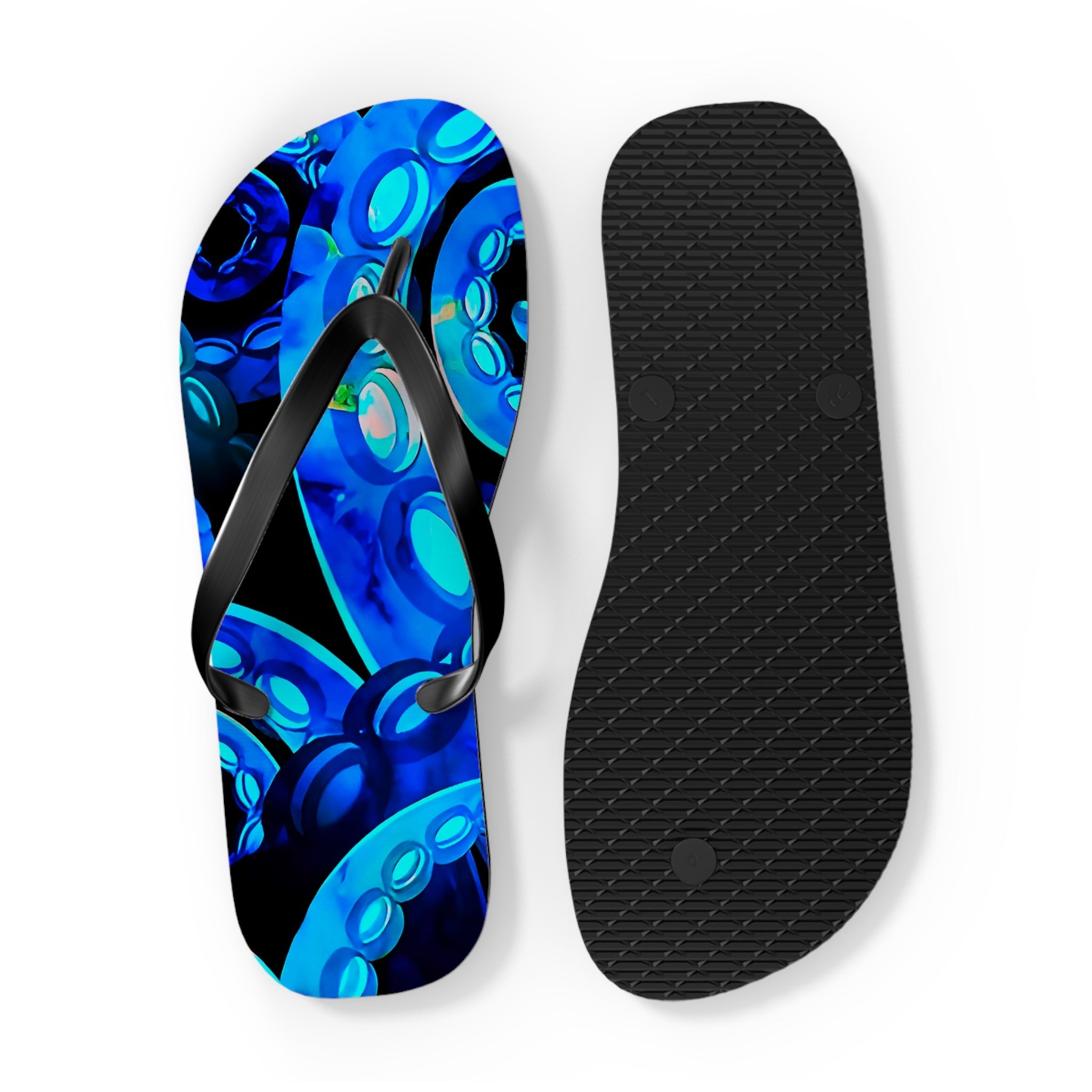 Octopus Delight Flip Flops – Colorful Ocean Beach Sandals
