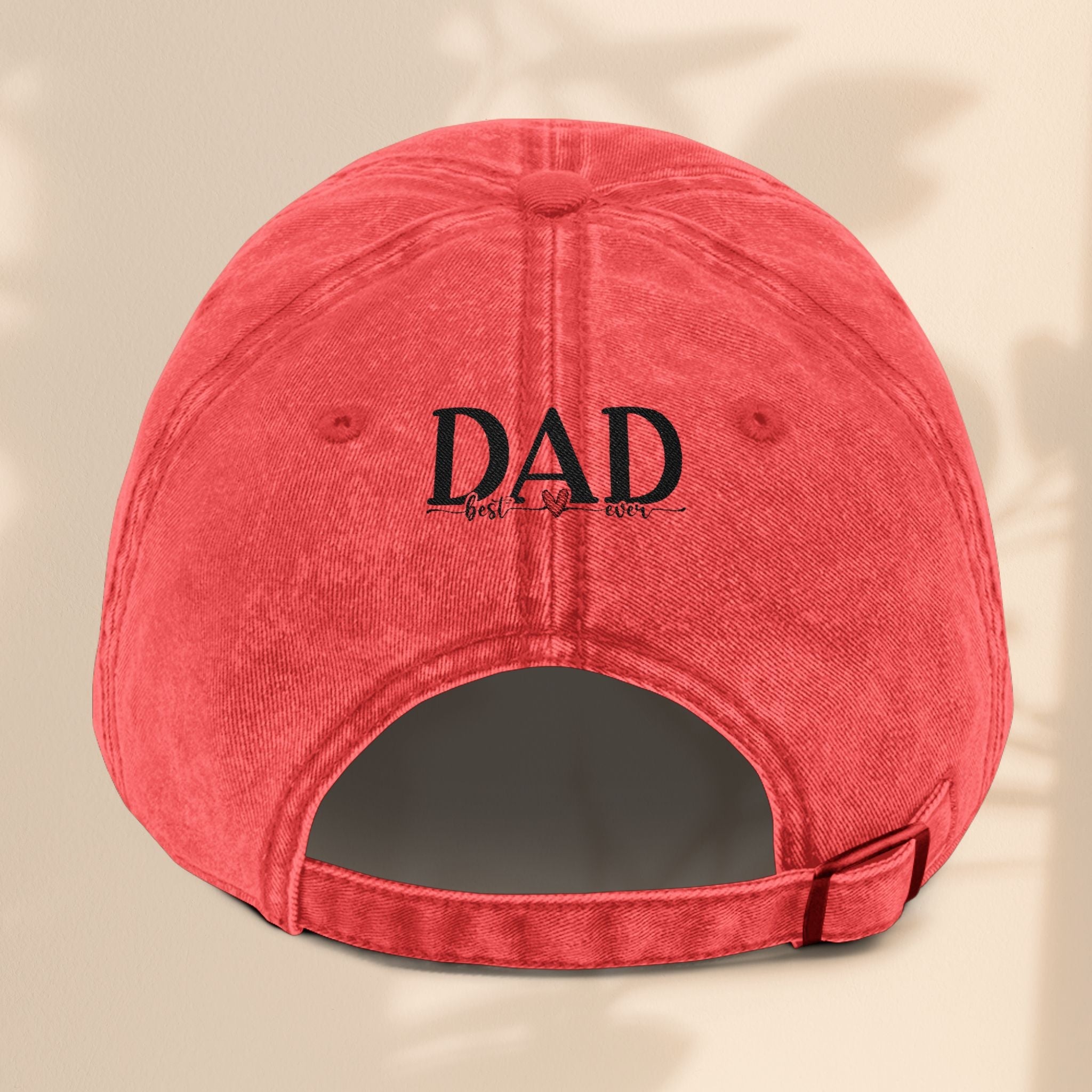 Best Dad Ever Vintage Cap (Embroidery)