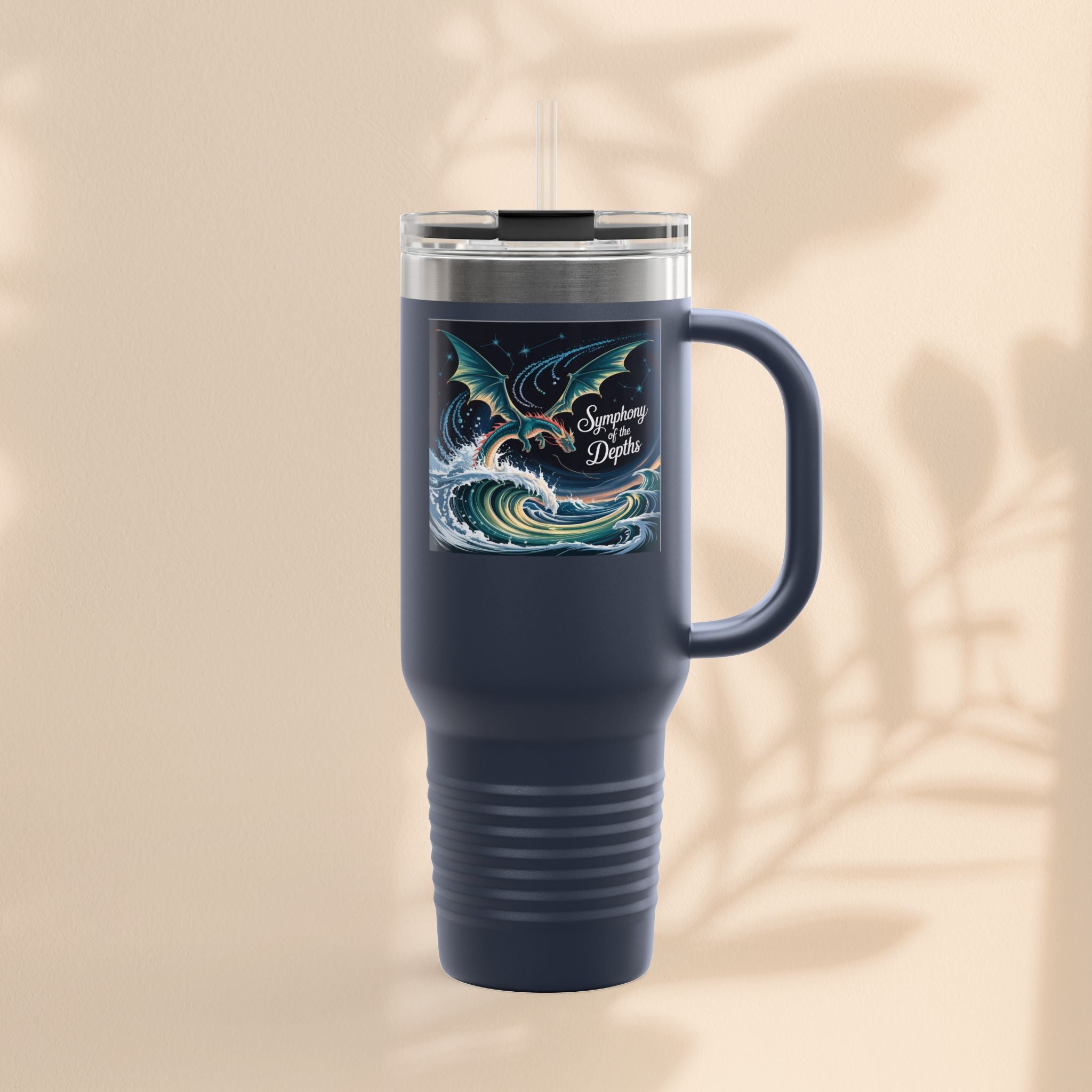 Dragon Symphony of the Depths Insulated Travel Mug, 40oz