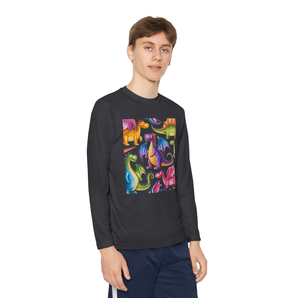 Dragon Party Youth Long Sleeve Competitor Tee