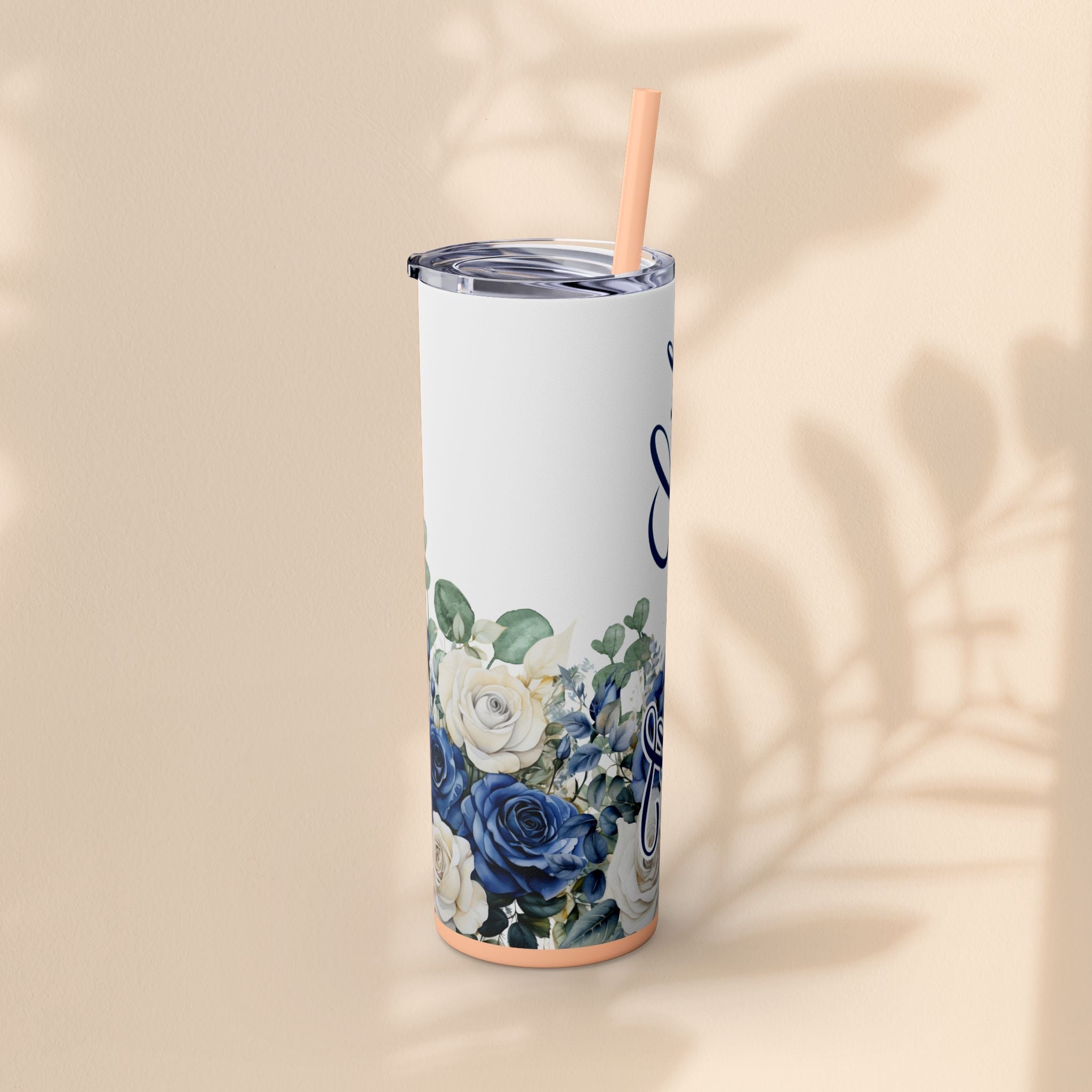 Flower Girl Skinny Tumbler with Straw, 20oz – Perfect Bridal Party Gift, Wedding Favor, Floral Drinkware, Summer Hydration