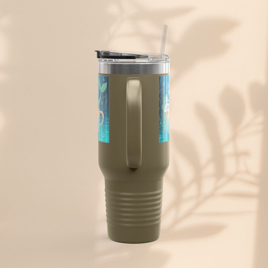 Charming Mermaid Insulated Travel Mug, 40oz - Perfect for Road Trips, Beach Days, and Gifts for Ocean Lovers, Travel Mug, Unique [...]