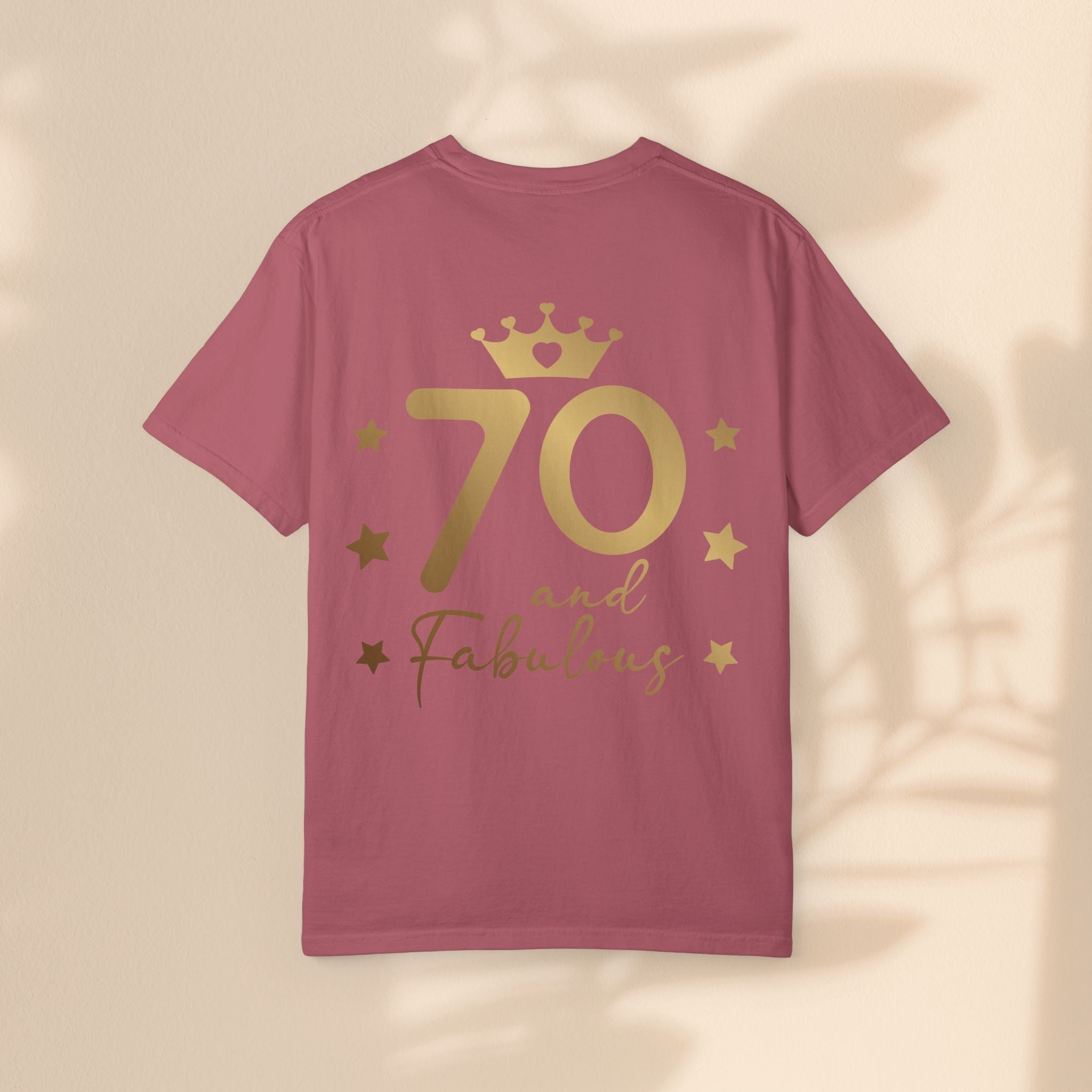 70 and Fabulous Unisex Garment-Dyed T-shirt | Birthday Celebration Tee, Gift for 70th Birthday, Vintage Style Shirt, Fun Party Wear, [...]