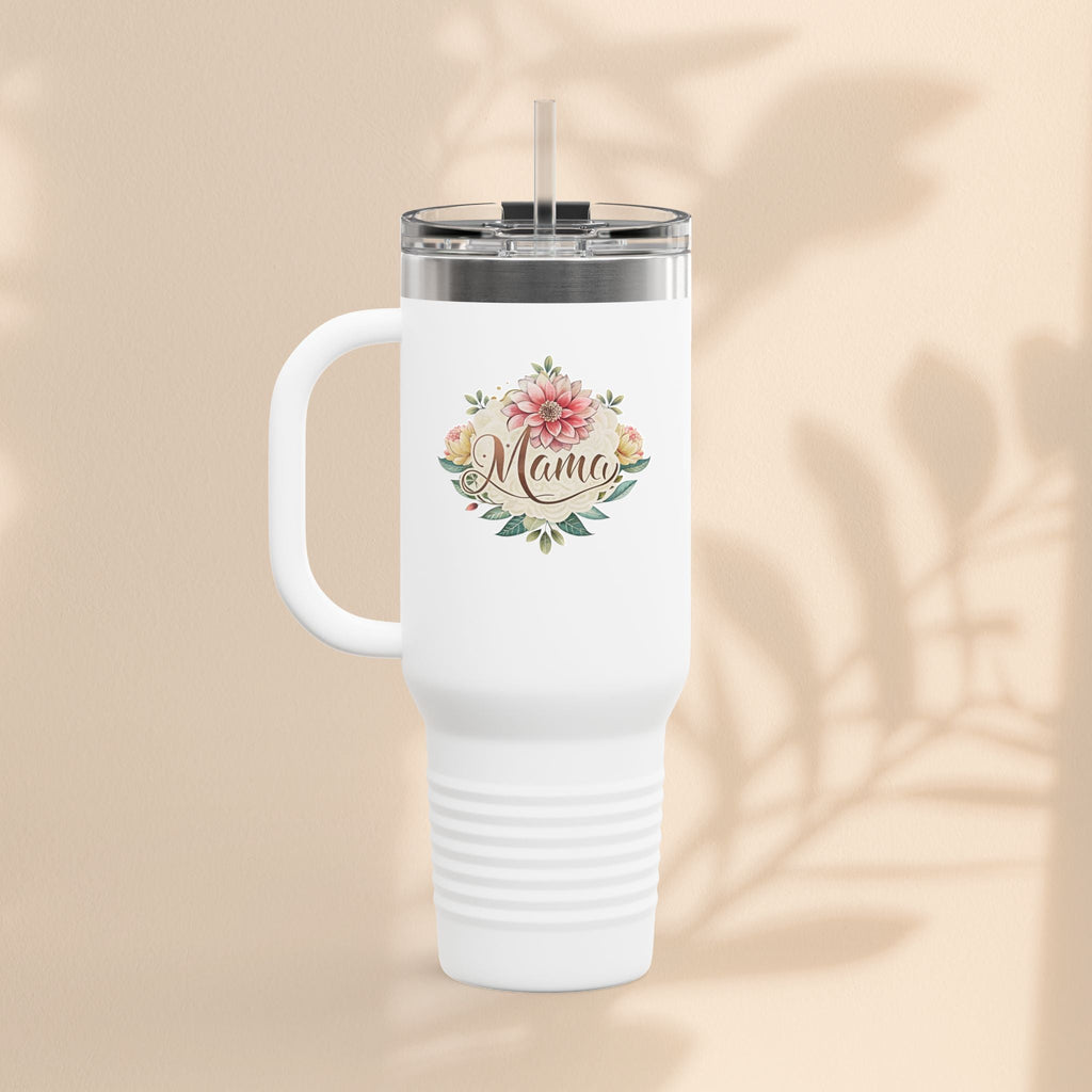 Floral Insulated Travel Mug for Moms - 40oz