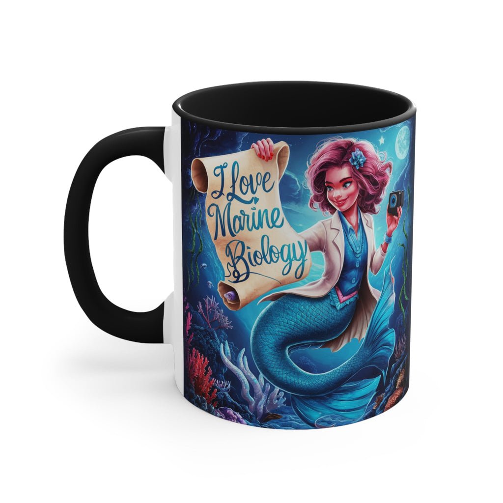 Love Marine Biology Accent Mug – Ocean Science Gift