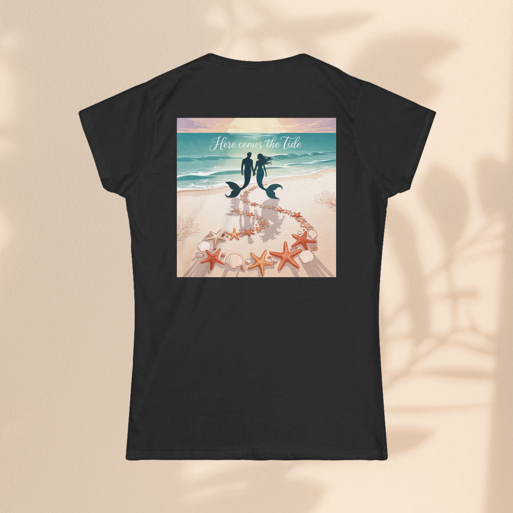 Here Comes The Tide Beach Vibes Tee, Summer Shirt, Cute Graphic Tee, Vacation Outfit, Coastal Life Apparel, Ocean Lover Gift