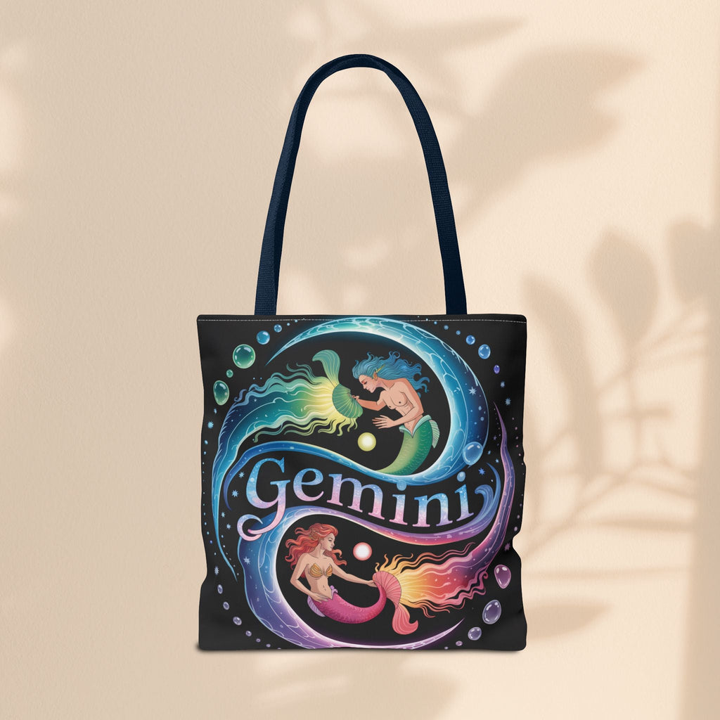 Gemini Zodiac Tote Bag - Colorful Astrology Bag, Gift for Astrology Lovers, AOP Tote for Geminis, Horoscope Design, Birthday Gift
