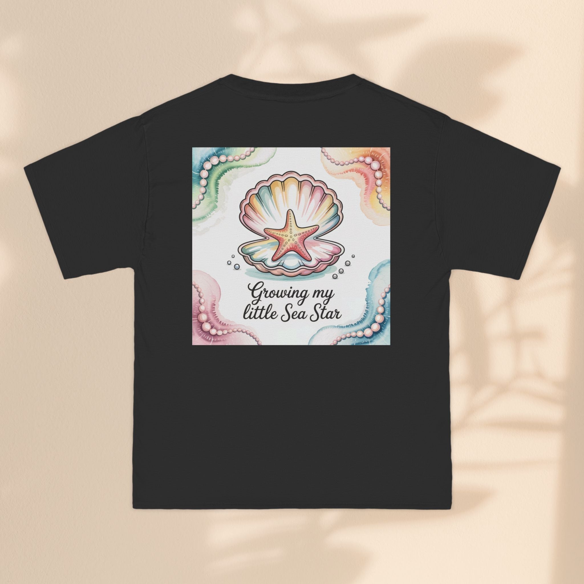 Ocean-Inspired Short-Sleeve T-Shirt - "Growing My Little Sea Star"