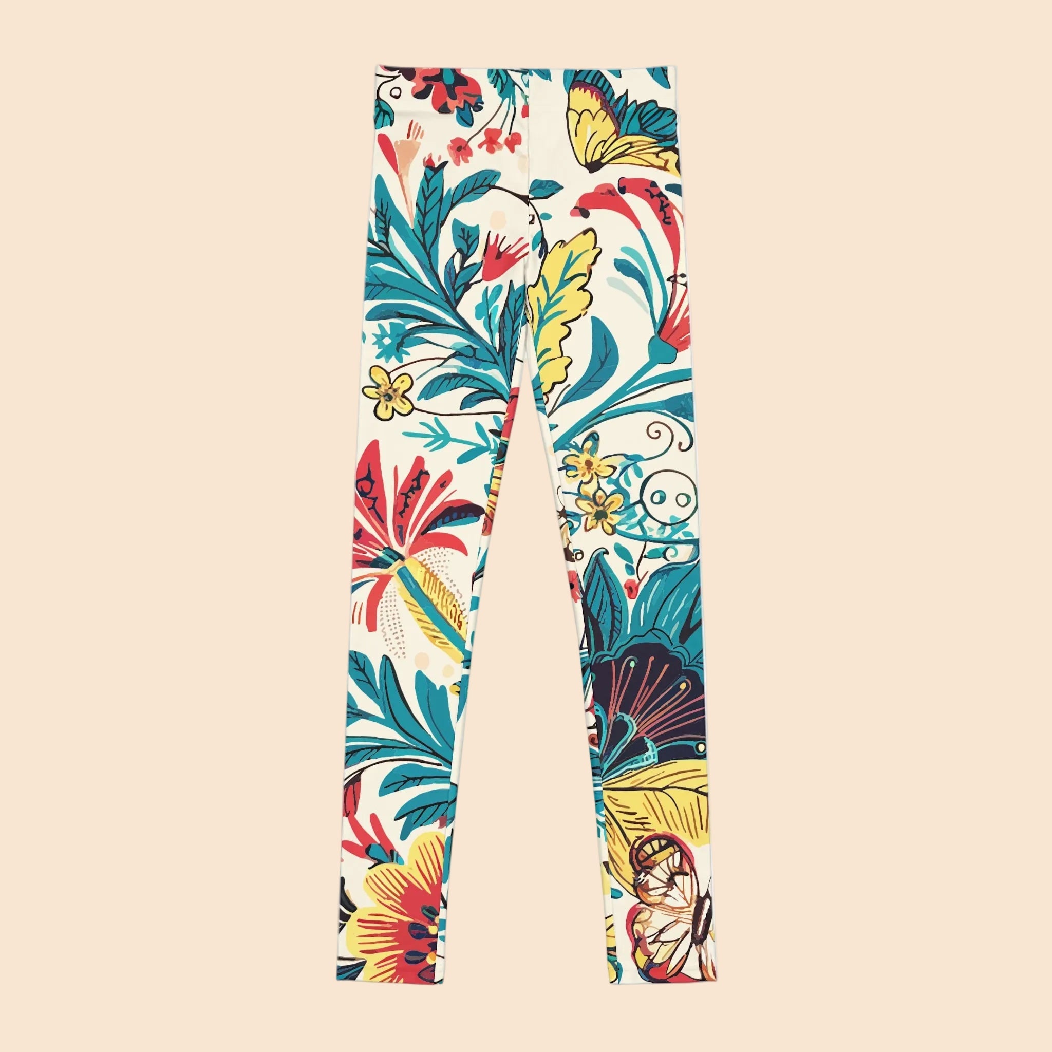 Coastal Flowers Youth Leggings