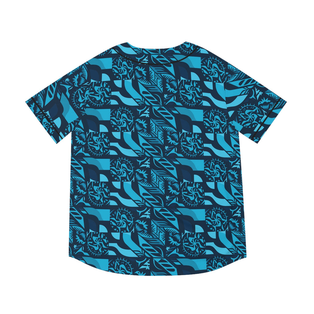 Men's Baseball Jersey  - Tribal Blue