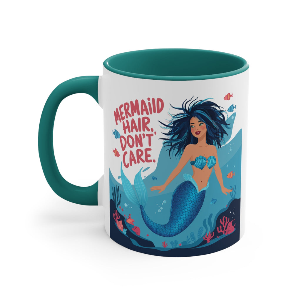 Mermaid Hair 11oz Accent Mug – Ocean Lover Gift