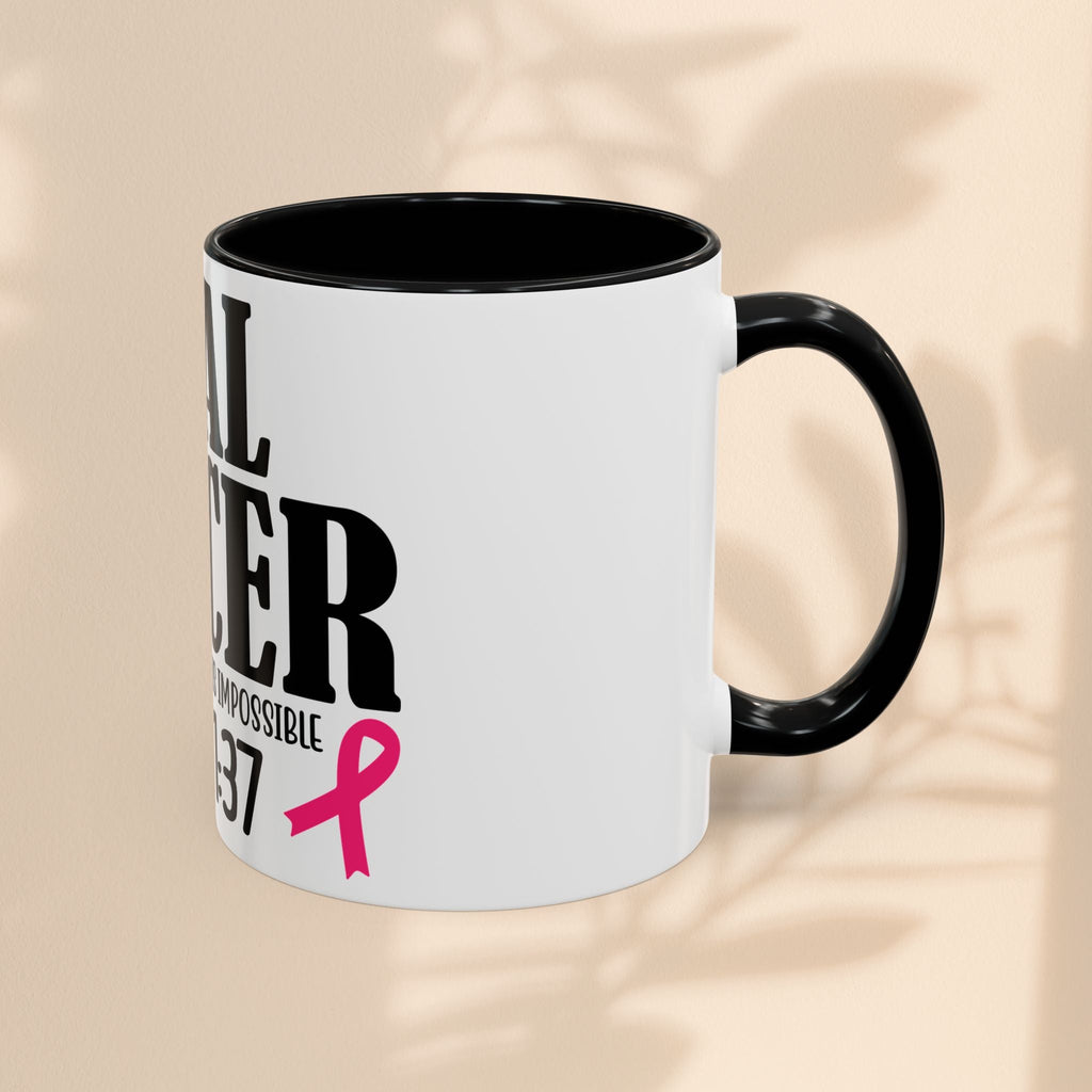Inspirational Heal Cancer Coffee Mug - 11oz & 15oz with Faith Quote