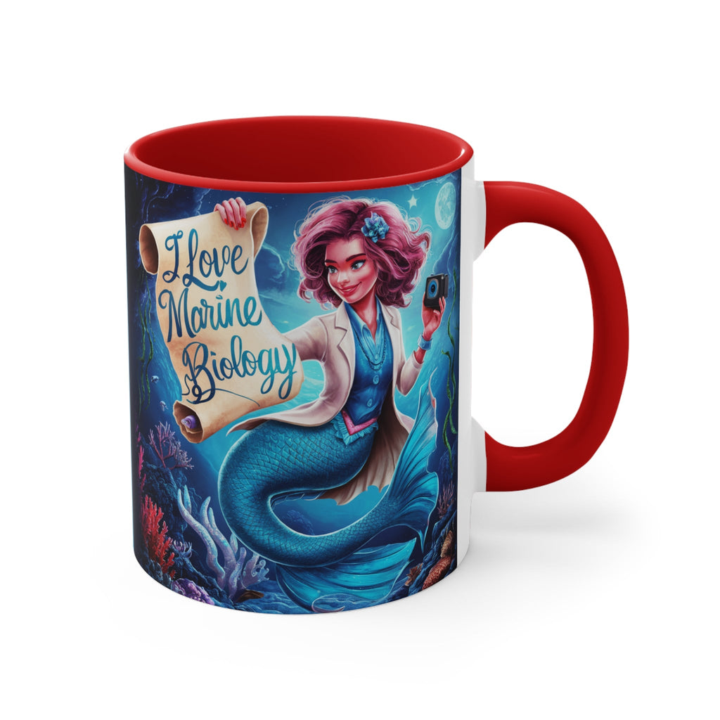 Love Marine Biology Accent Mug – Ocean Science Gift