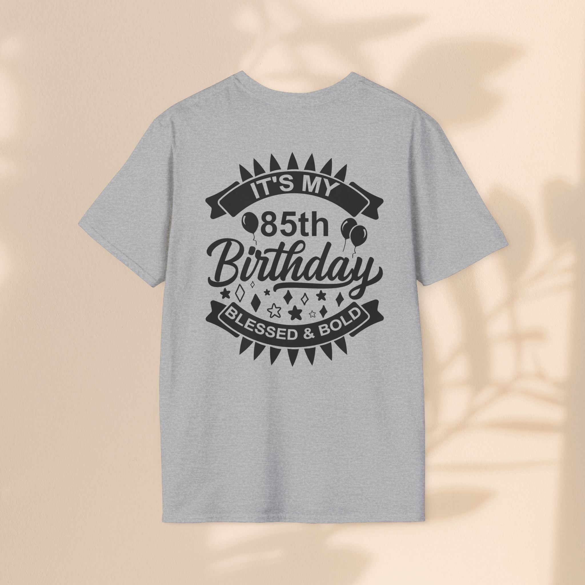 85th Birthday Celebration T-Shirt, Unisex Softstyle Tee for 85th Birthday, Milestone Birthday Gift, Birthday Party Outfit, Cute [...]