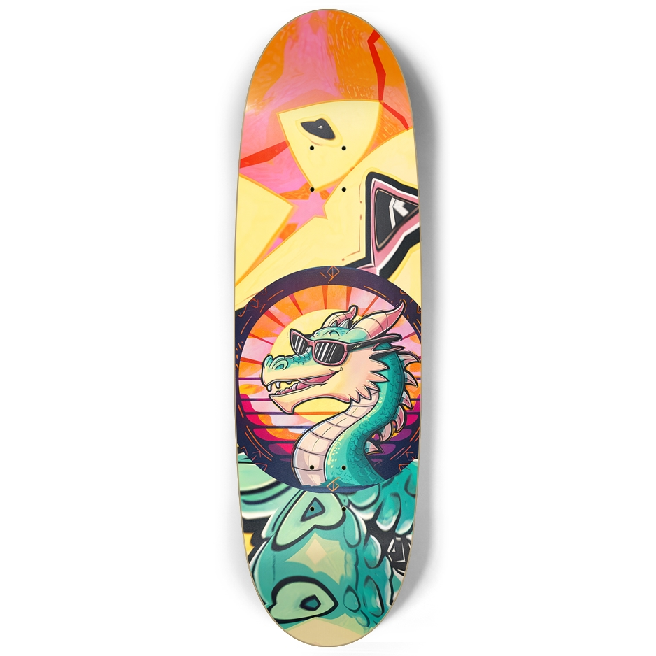 Mr. Cool Dragon Skateboard – Personalized Custom Deck