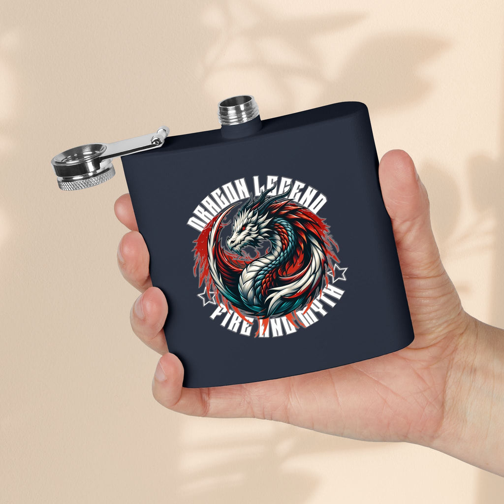 Dragon Stainless Steel Flask 6oz – Gift for Adventurers