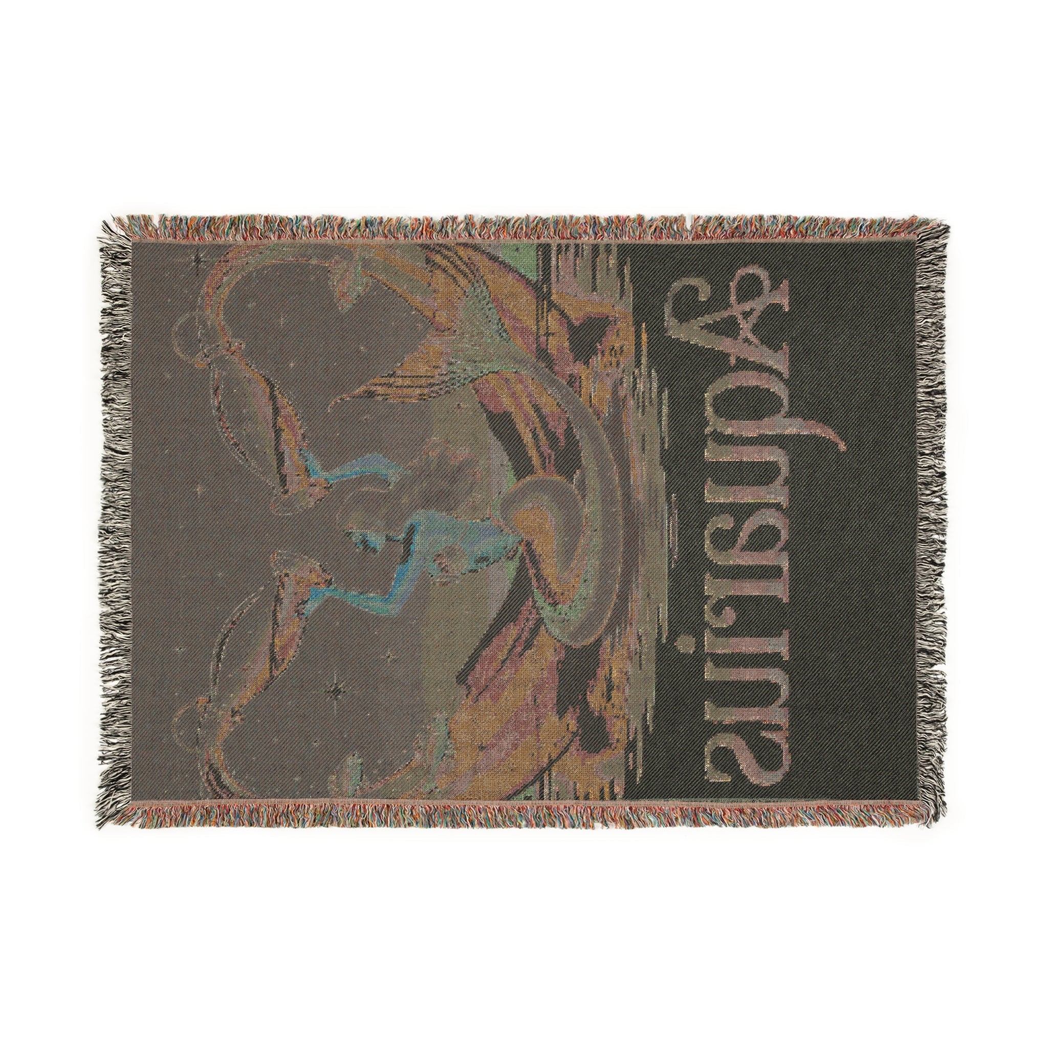 Aquarius Woven Blanket – Cozy Zodiac Throw, Astrology Home Décor