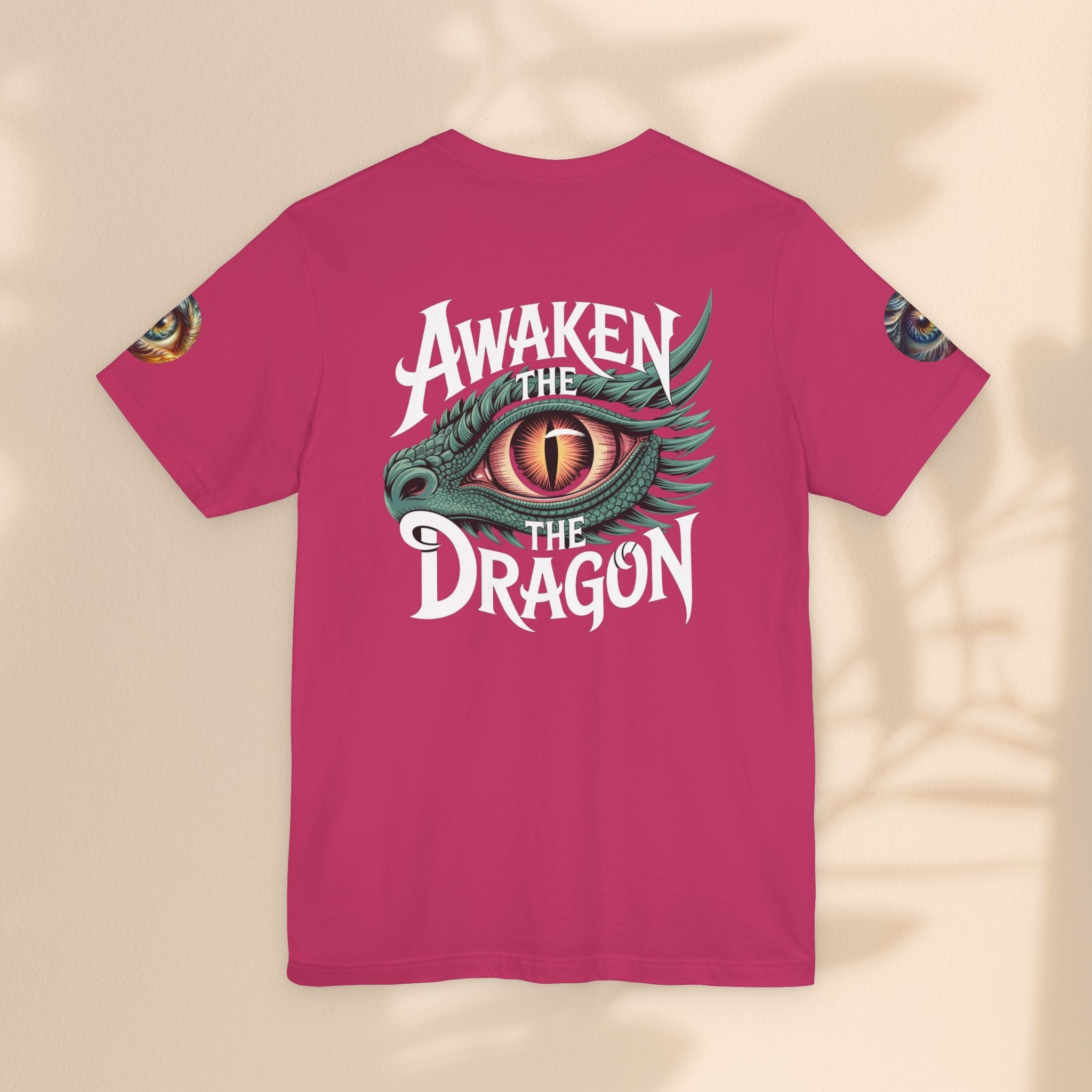 Fantasy Awaken The Dragon Graphic Tee, Unisex Short Sleeve Shirt, Gift for Dragon Lovers, Fantasy Fan Apparel