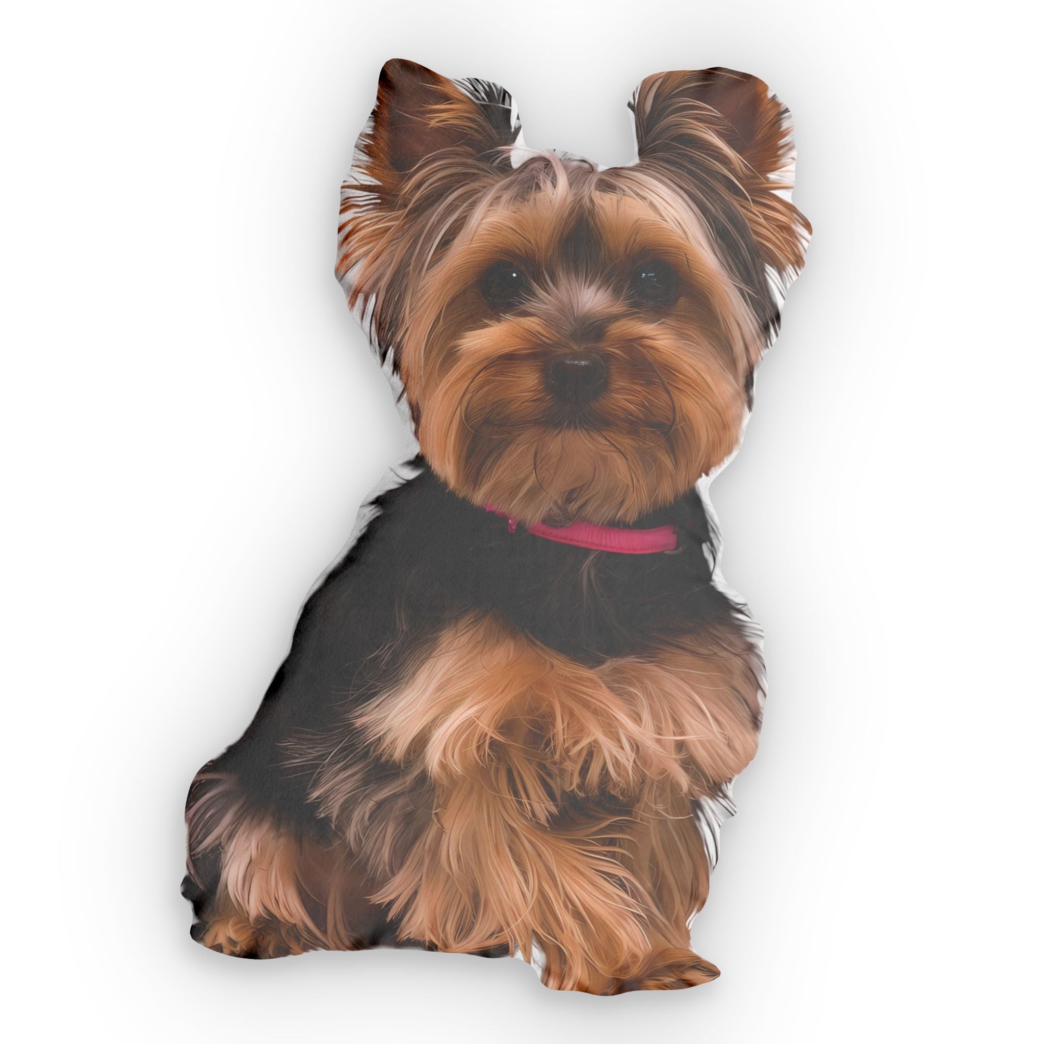 Custom Shaped Pillows - Yorkshire Terrier Lucky