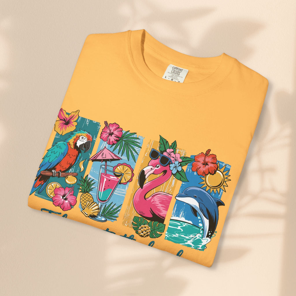 Brush Stroke art - Take Me to the Beach Unisex Garment-Dyed T-Shirt