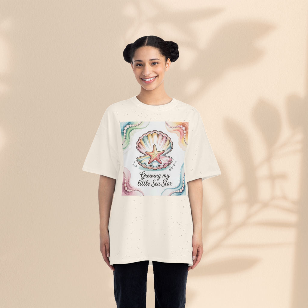Ocean-Inspired Short-Sleeve T-Shirt - "Growing My Little Sea Star"