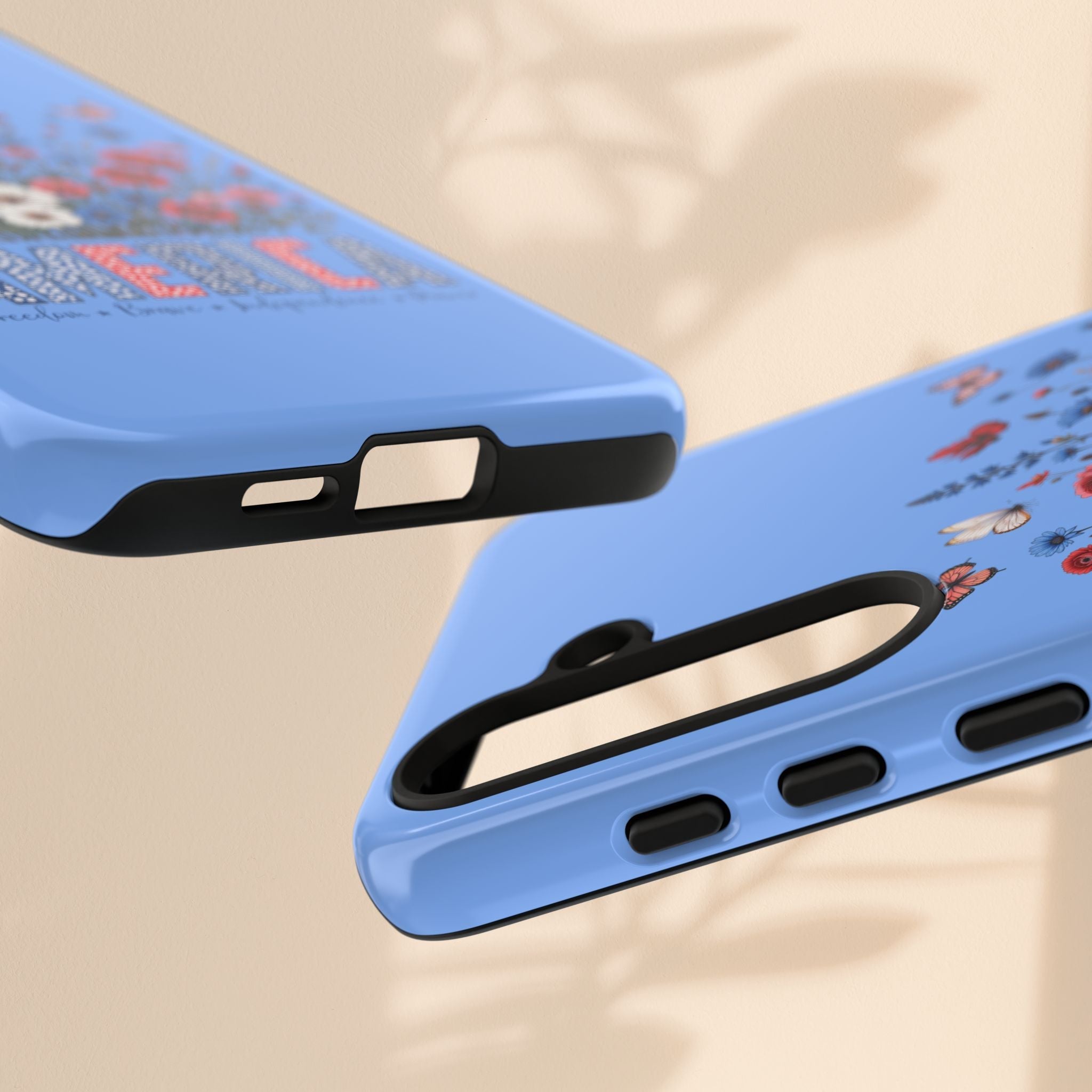Floral America Phone Case - Tough Cases for Style & Protection