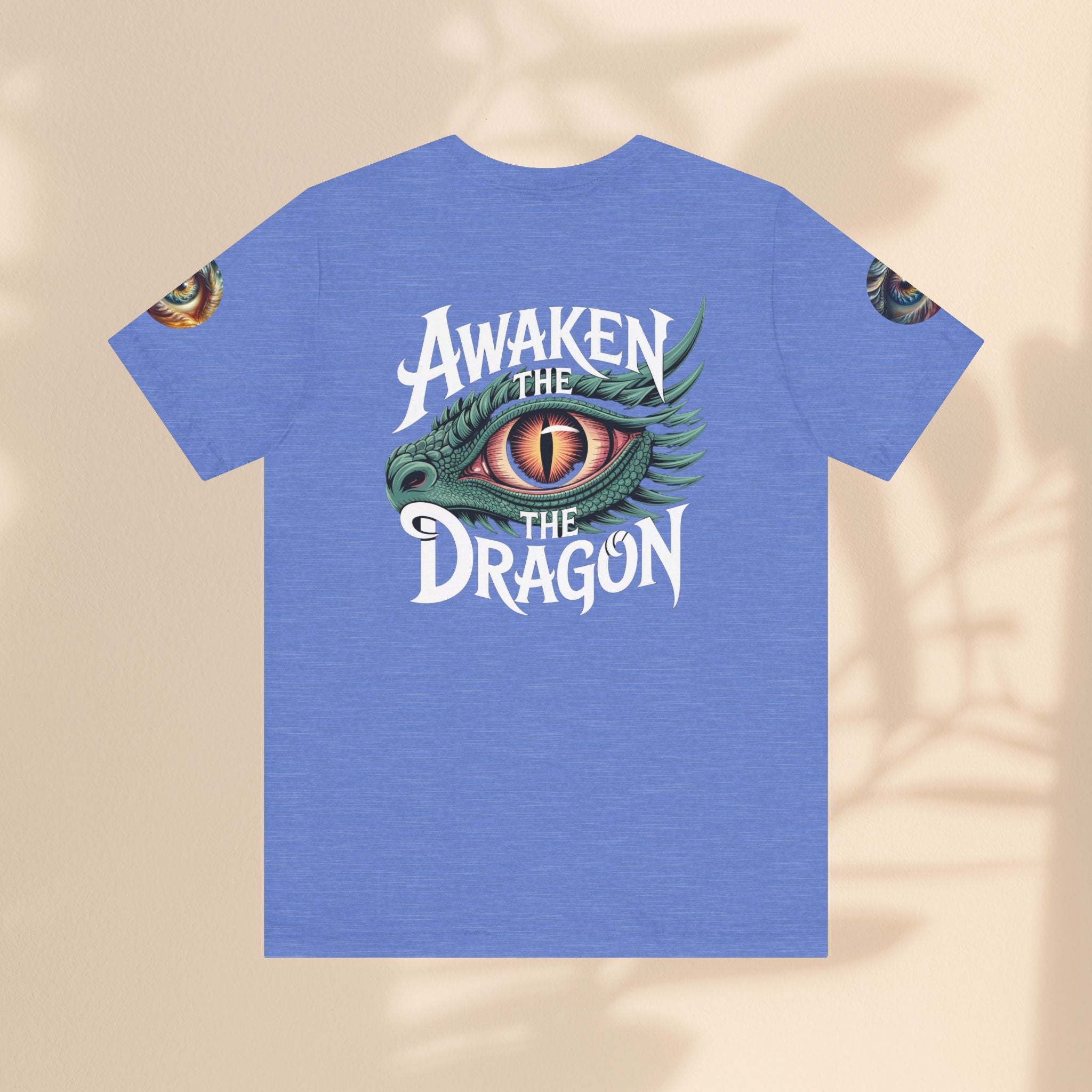 Fantasy Awaken The Dragon Graphic Tee, Unisex Short Sleeve Shirt, Gift for Dragon Lovers, Fantasy Fan Apparel