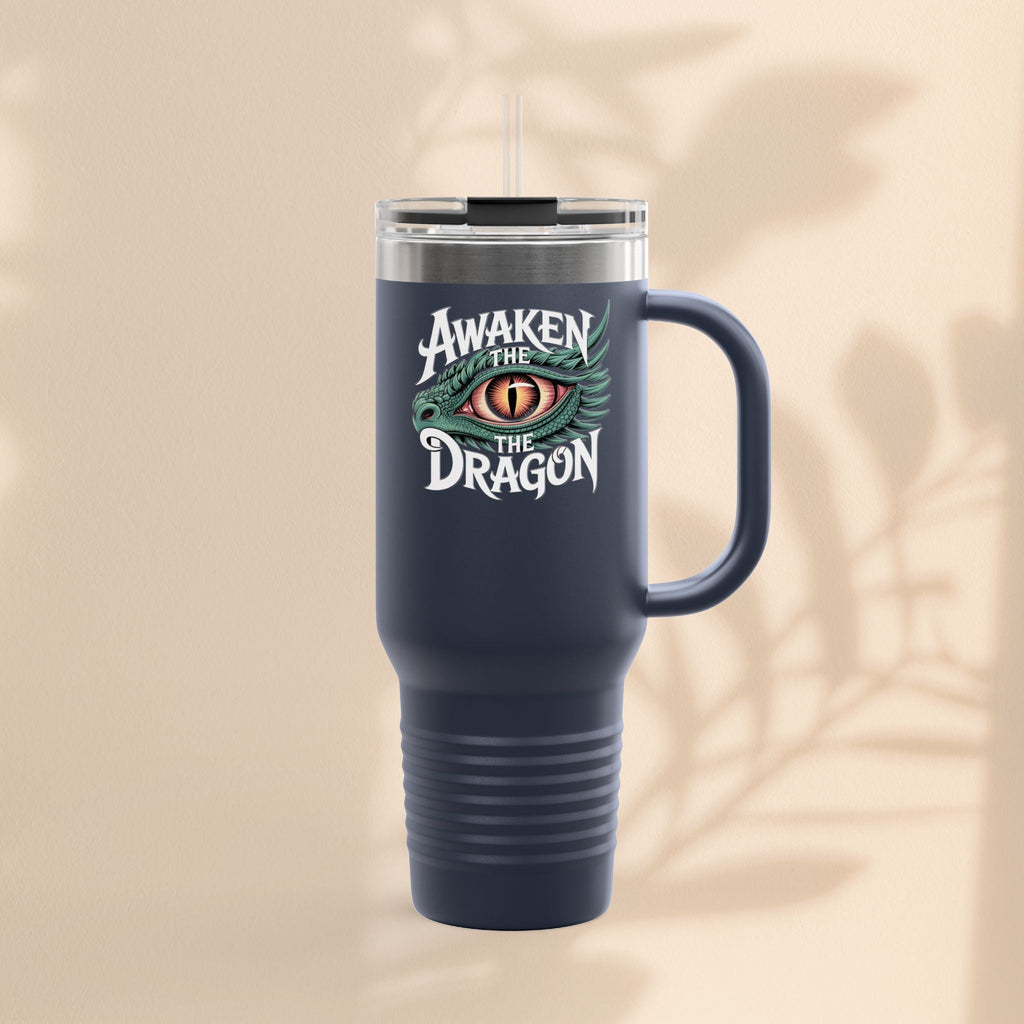 Dragon Insulated Travel Mug | 40oz | Awaken The Dragon | Perfect for Coffee Lovers, Eco-Friendly Designs