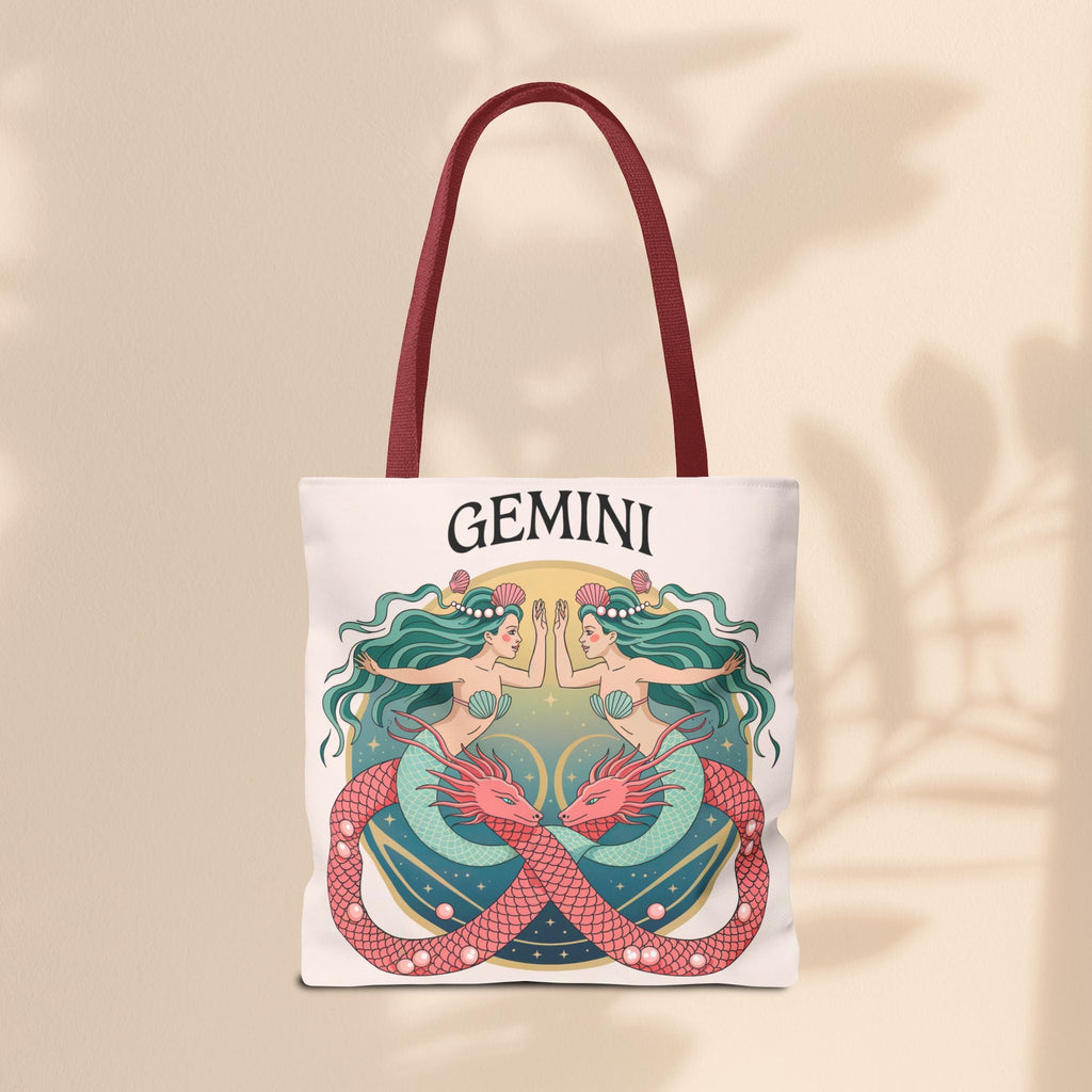 Gemini Zodiac Tote Bag, Astrological Bag, Personalized Gift, Astrology Lover, Horoscope Accessory, Birthday Present
