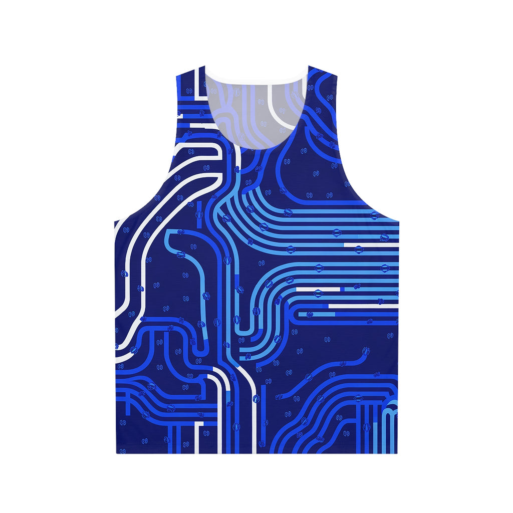 Circuit Board Design Unisex Tank Top - Stylish Tech-Inspired Summer Wear