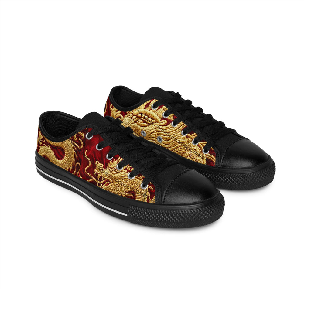 Golden Chinese Dragon Sneakers