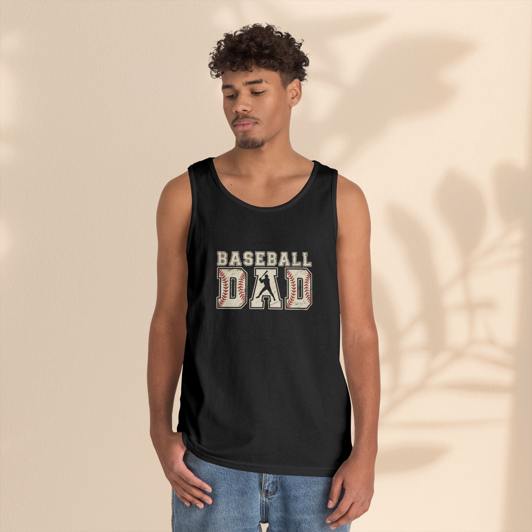 Baseball Dad Tank Top | Men’s Cotton Tank for Game Day & BBQ