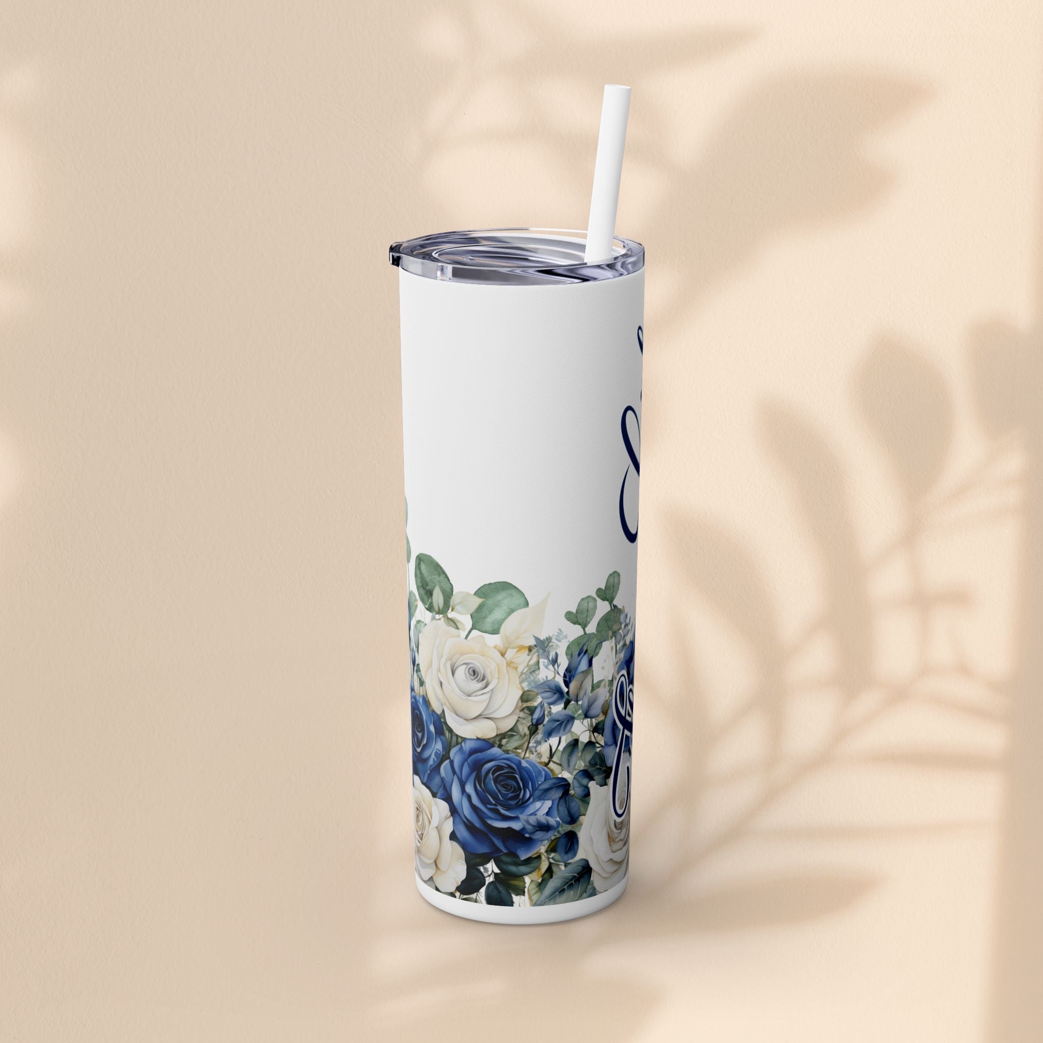 Flower Girl Skinny Tumbler with Straw, 20oz – Perfect Bridal Party Gift, Wedding Favor, Floral Drinkware, Summer Hydration