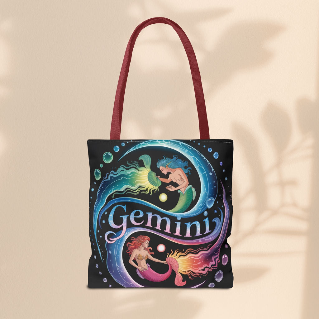 Gemini Zodiac Tote Bag - Colorful Astrology Bag, Gift for Astrology Lovers, AOP Tote for Geminis, Horoscope Design, Birthday Gift