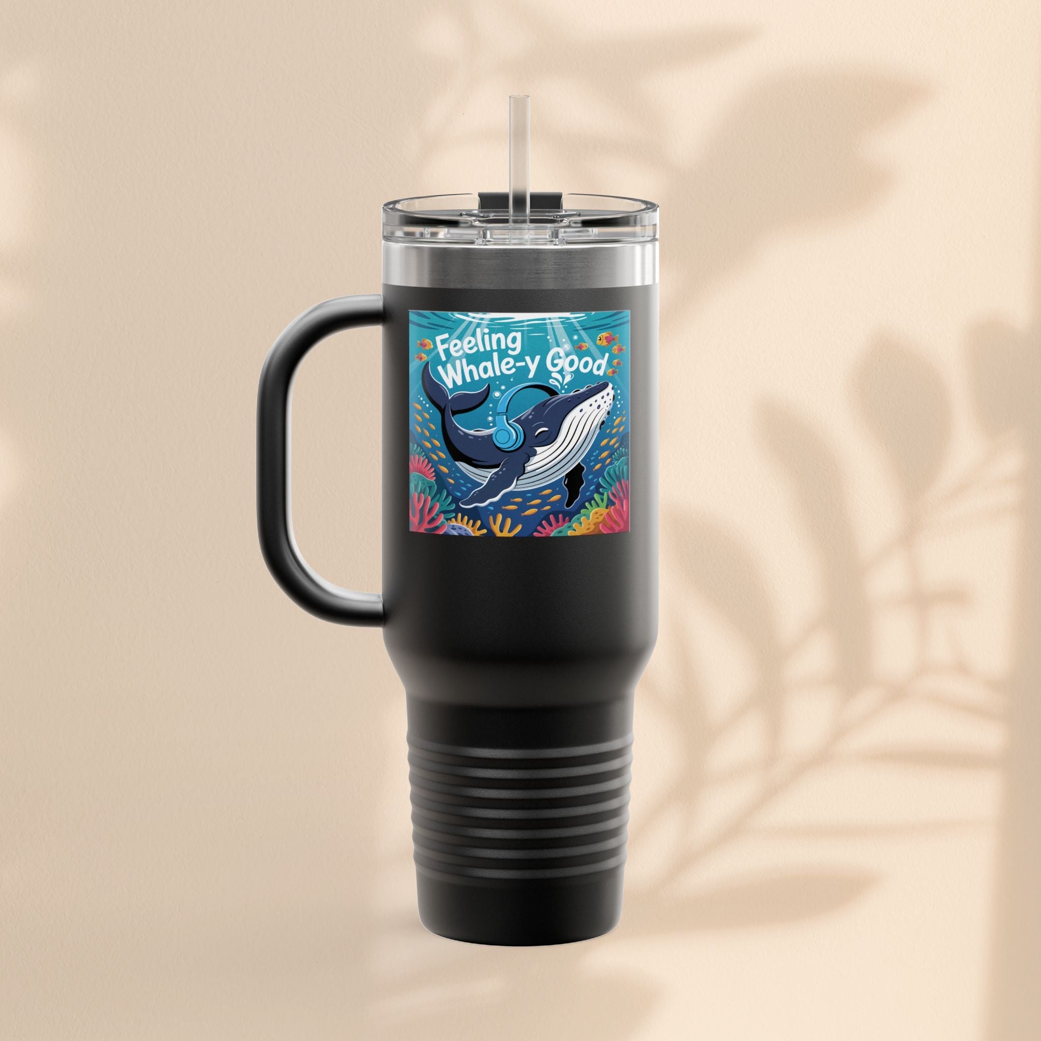 Feeling Whaley Good Insulated Travel Mug, 40oz