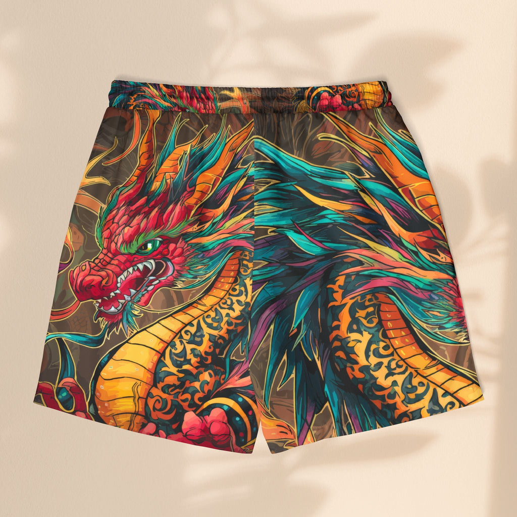 Fire Dragon Unisex Swim Shorts | Bold Beach & Pool Party Style