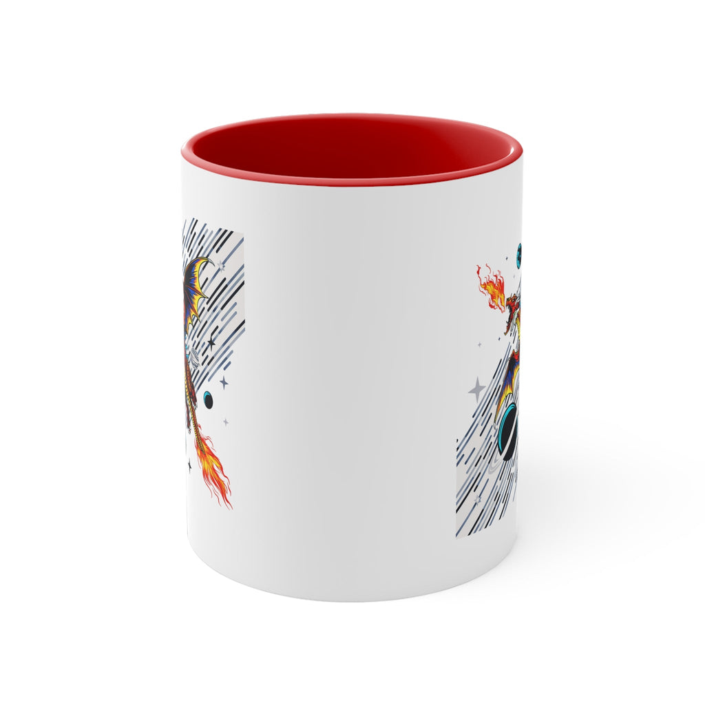 Galaxy Dragon Power 11oz Accent Mug – Fantasy Gift