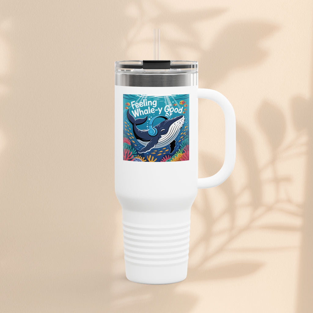 Feeling Whaley Good Insulated Travel Mug, 40oz