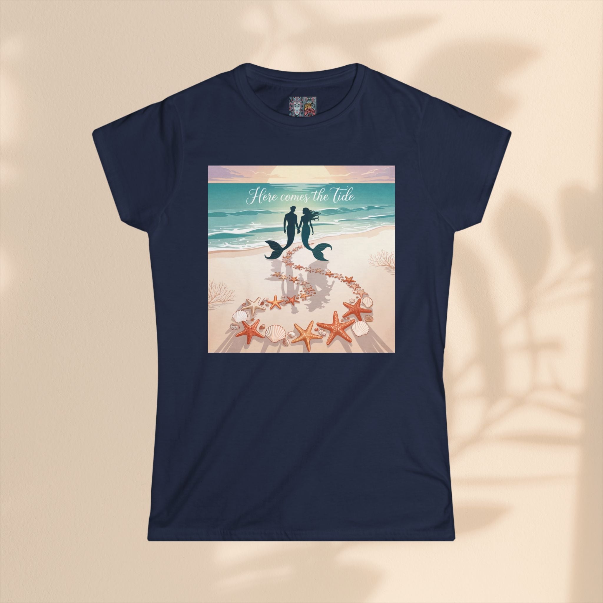 Here Comes The Tide Beach Vibes Tee, Summer Shirt, Cute Graphic Tee, Vacation Outfit, Coastal Life Apparel, Ocean Lover Gift