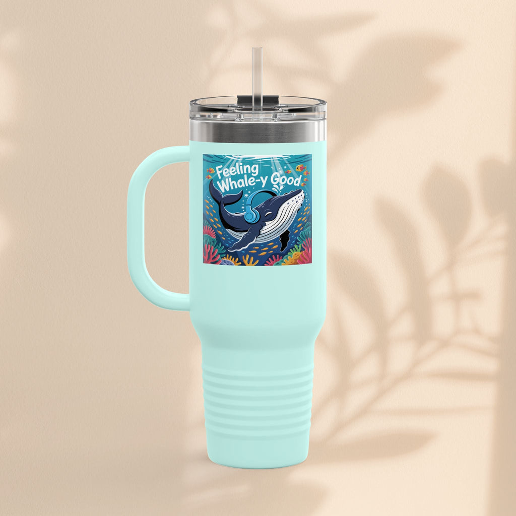 Feeling Whaley Good Insulated Travel Mug, 40oz