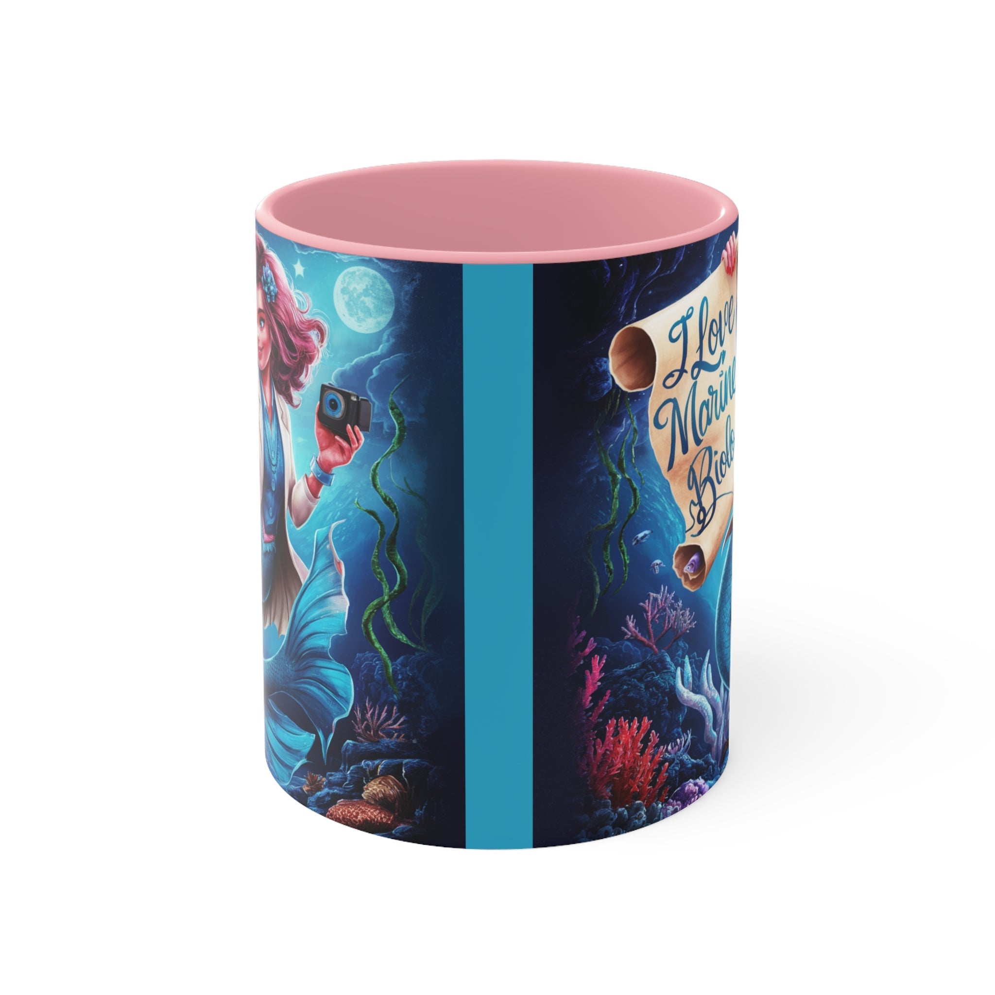 Love Marine Biology Accent Mug – Ocean Science Gift