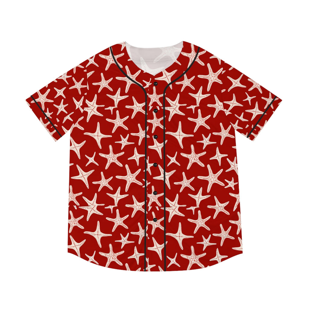 Men's Baseball Jersey  - Red Stars